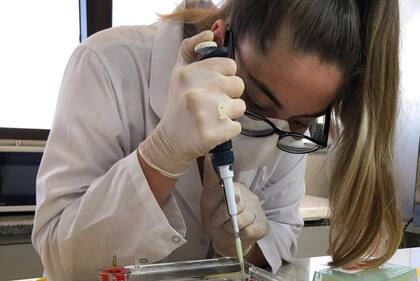 Milagros Dinardi siguió el año universitario desde su casa en San Andrés de Giles, aunque sabe que las materias prácticas este año serán presenciales