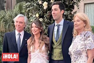 La romántica boda civil de Milagros Blaquier y Máximo Diez, el hijo de Evelyn Scheidl, en el Palacio Sans Souci