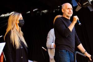 Milagros Maylin junto a Horacio Rodríguez Larreta