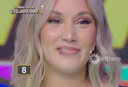 Milagros tuvo 8 respuestas correctas, pero no logró avanzar al siguiente escalón (Foto: Captura de TV / eltrece)