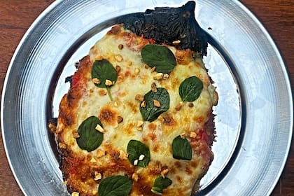 Milanesa de berenjena. Foto gentileza: