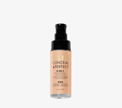 Milani Conceal + Perfect 2-in-1 Foundation + Concealer es resistente al agua y al sudor