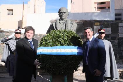 Milei con el gobernador de San Juan, Marcelo Orrego