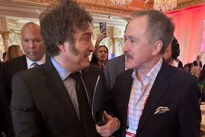 Milei con Peter Lamelas, futuro embajador de Estados Unidos en la Argentina