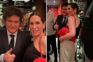 Milei y su hermana Karina fueron a ver a Lavié a un restaurant del centro porteño