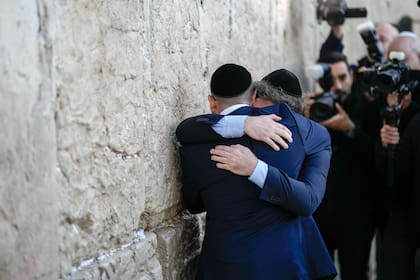 Milei cuando fue a Israel a principios de 2024. (AP Foto/Leo Correa, Archivo)