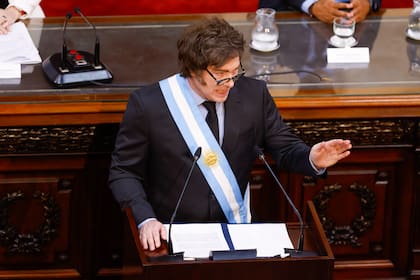 Milei, en la asamblea legislativa de 2025