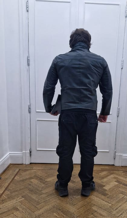 Milei, en la Casa Rosada, antes del acto de Adorni