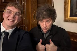 Milei, en la Casa Rosada, con Hayden Mark Davis, a quien ahora señalan como responsable de $LIBRA