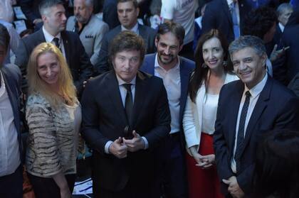 Milei, en un acto con Jorge Macri