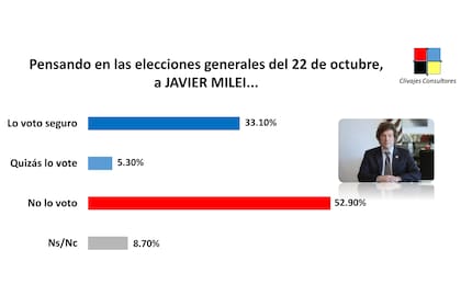 Milei, entre el voto duro y el blando, que duda de apoyarlo