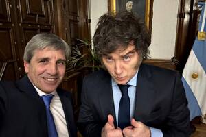 Milei felicitó a su ministro de Economía