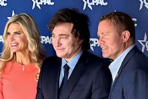 Milei junto a Ballard en un evento de la CPAC, en febrero