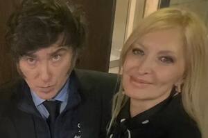 Milei junto a Yuyito González en Rosario