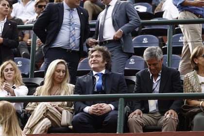 Milei, Karina y Lemoine en las semis del Abierto de Polo