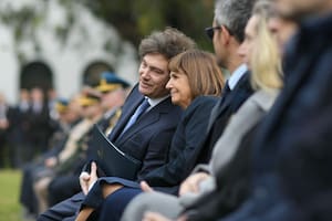 Milei y Patricia Bullrich, en el anuncio sobre la Policía Federal