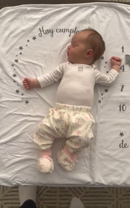 Milenka ya tiene un mes de vida y Marley lo celebró con un tierno video en Instagram