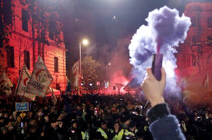 Miles de manifestantes contra la política del primer ministro Viktor Orban