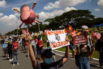 Marcha contra el presidente filipino Rodrigo Duterte