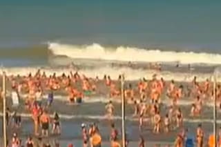 Qué es el "meteotsunami", la ola gigante causó un muerto y 35 heridos en Mar Chiquita