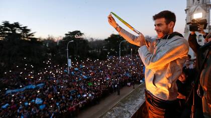 Miles de personas recibieron a Juan Martin en Tandil