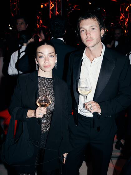 Mili y Franco Masini en la noche a beneficio de Fundación Huésped