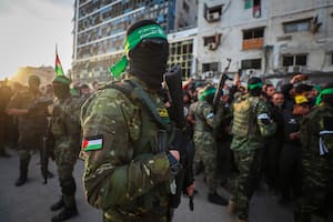 Milicianos de Hamas en la Ciudad de Gaza, el 19 de enero de 2025, cuando todavía tenían el control total del enclave