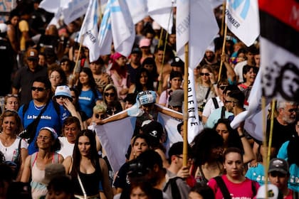 Militantes en el acto de Cristina Kirchner