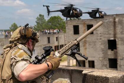 Militares de la Fuerza Delta durante un operativo