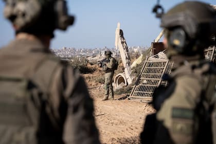 Militares israelíes en la Franja de Gaza (Archivo)
