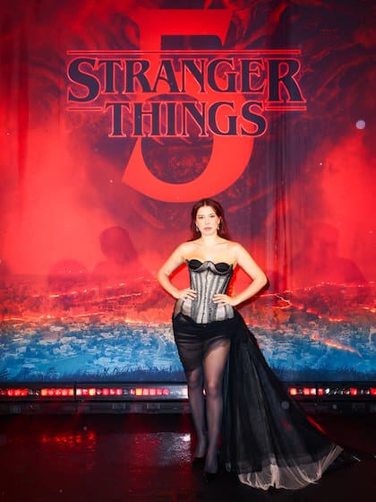 Millie Bobby Brown, en la presentación británica de la temporada final de Stranger Things