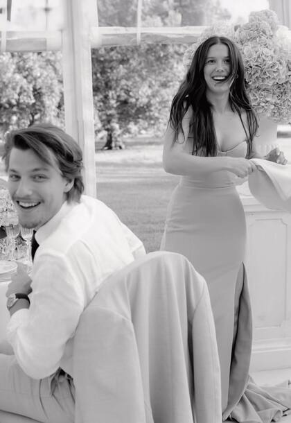 Millie con su marido Jake Bongiovi