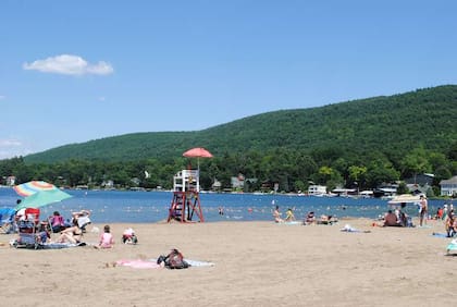 Million Dolar Beach en Lake George