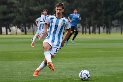 Milton Pereyra con la Selección Argentina