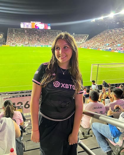 Mimi Land en el estadio de Inter Miami, equipo en el que juega Lionel Messi