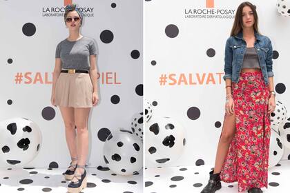 Minerva Casero y Lucía Celasco, las dos súper cuidadosas de su piel, dijeron presente en el lanzamiento del SkinCheck Tour de La Roche Posay