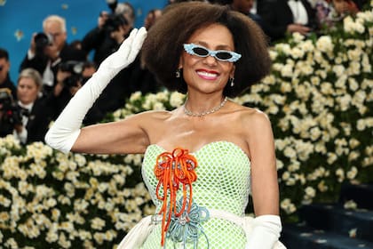 Ming Smith, de 79 años, en la gala del Metropolitan Museum of Art