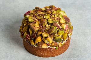 Mini tarta de pistachos
