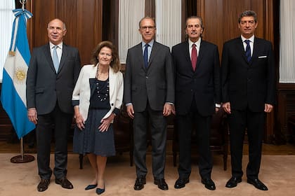 MINISTROS DE LA CORTE SUPREMA DE JUSTICIA DE LA NACION ARGENTINA
Ricardo Lorenzetti, Elena Highton de Nolasco, Carlos Rosenkrantz, Juan Carlos Maqueda y Horacio Rosatti