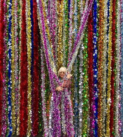 Minujín en una visita reciente a Nueva York, fotografiada por Álvaro Rufiner