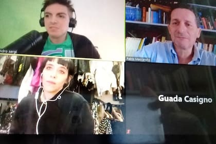 Vía Zoom, la entrevista con LA NACION