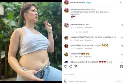 Miriam Lanzoni mostró el cambio de imagen que hizo para encarar su próximo proyecto actoral (Foto: Instagram @miriamlanzoni)