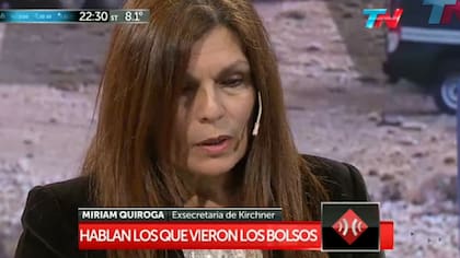 Miriam Quiroga, ex secretaria privada del fallecido ex presidente Néstor Kirchner