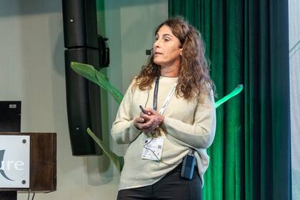 Mirian Barraco en el reciente Simposio sobre Nutrición de Cultivos en Zonas Subhúmedas y Semiáridas organizado por Fertilizar