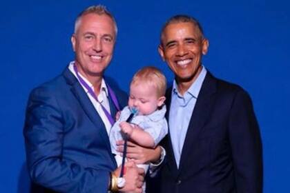 Mirko junto al ex presidente de Estados Unidos, Barack Obama