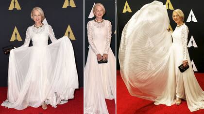 Mirren y un simpático vestido