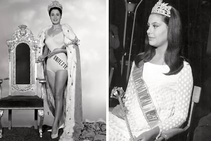 Mirta Massa a la izquierda, Miss Internacional (1967), y a la derecha Norma Nolan, Miss Universo (1962)