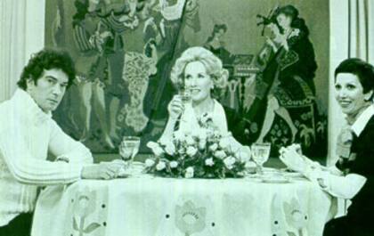 Mirtha, almorzando con Alcón y la Tana Rinaldi en sus legendarios programas