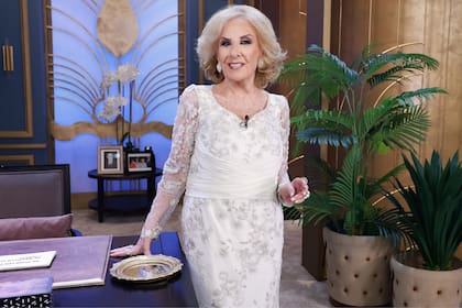 Mirtha Legrand en una de las grabaciones de su programa