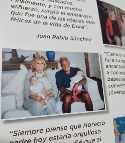 Mirtha Legrand junto a Horacio Rodríguez Larreta (padre) y sus mellizos. “Cuando nacieron sus gemelos fui a su casa a saludar a su encantadora mujer Dora y a conocer a sus amorosos bebés”, destacó Mirtha Legrand